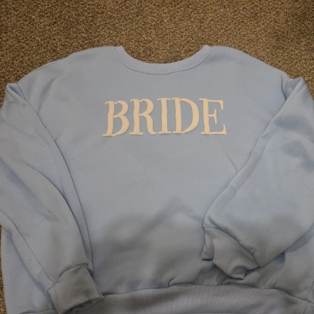 SHEIN Light Blue Curve Sweatshirt